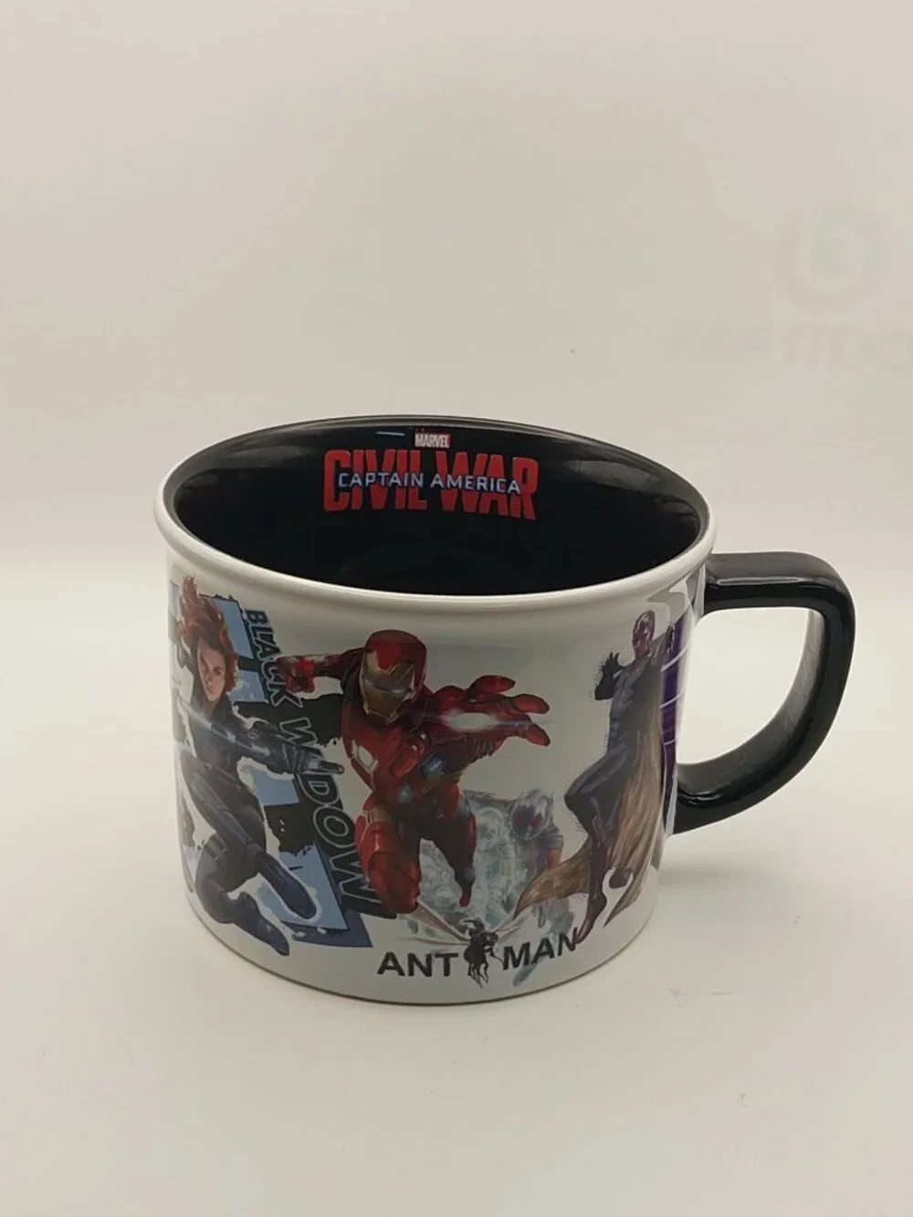 Marvel Captain America Civil War Characters Coffee Mug Black Interior 12oz Offic